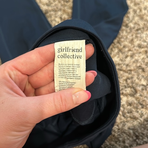 Girlfriend Collective Navy Blue Leggings Small - Picture 8 of 11